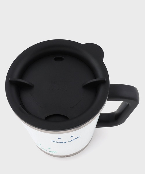 PS Paul Smith（ピーエスポールスミス）の「【限定】thermo mug × Paul Smith 'Happy' ダブルマグ / 553966 PDMUG（グラス/マグカップ/タンブラー・メンズ・ブラック/ホワイト・FREE）」の5枚目の写真