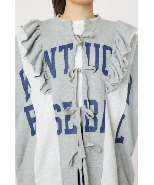 RODEO CROWNS WIDE BOWL（ロデオクラウンズワイドボウル）の「リメイクSWカーディガン（カーディガン/ボレロ・レディース・ライトブラック/杢グレー/マジェンタ・FREE）」の15枚目の写真