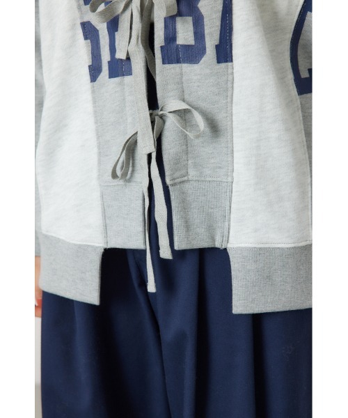 RODEO CROWNS WIDE BOWL（ロデオクラウンズワイドボウル）の「リメイクSWカーディガン（カーディガン/ボレロ・レディース・ライトブラック/杢グレー/マジェンタ・FREE）」の20枚目の写真