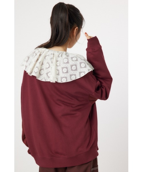 RODEO CROWNS WIDE BOWL（ロデオクラウンズワイドボウル）の「リメイクSWカーディガン（カーディガン/ボレロ・レディース・ライトブラック/杢グレー/マジェンタ・FREE）」の8枚目の写真