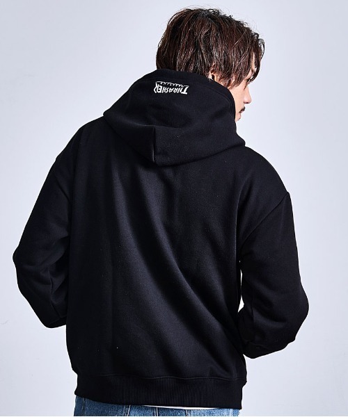 THRASHER(スラッシャー)の「『THRASHER/スラッシャー』裏起毛/FULL ZIP HOODIE長袖 パーカー (パーカー・レディース・アッシュグレー/ブラック/アイボリー/ブラウン・L/M)」の17枚目の写真
