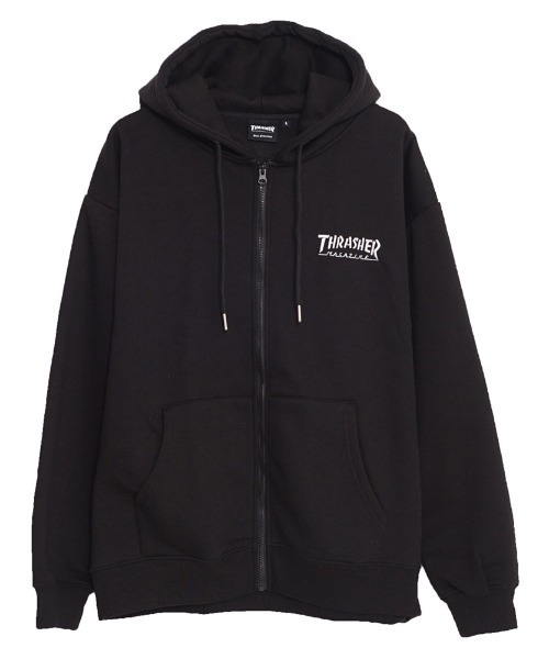 THRASHER(スラッシャー)の「『THRASHER/スラッシャー』裏起毛/FULL ZIP HOODIE長袖 パーカー (パーカー・レディース・アッシュグレー/ブラック/アイボリー/ブラウン・L/M)」の18枚目の写真