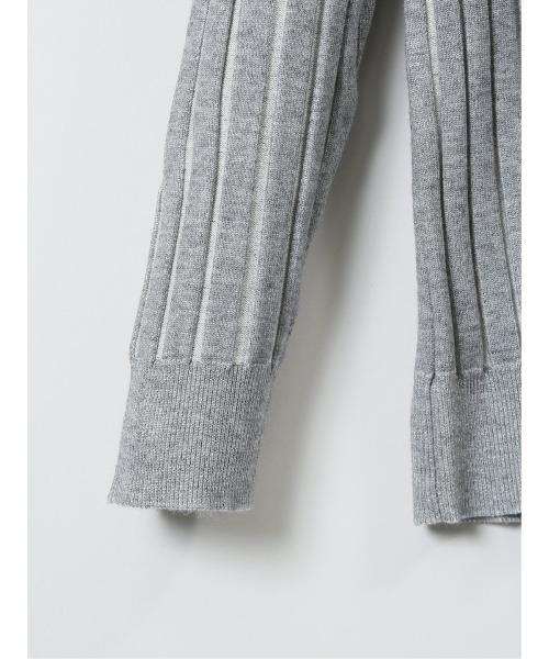 【セール】レノマ オム ストレッチ ハンドウォッシャブル 針抜きプレーティング モックネック ニット（ニット/セーター）｜renoma HOMME（レノマオム）