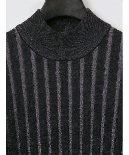 【セール】レノマ オム ストレッチ ハンドウォッシャブル 針抜きプレーティング モックネック ニット（ニット/セーター）｜renoma HOMME（レノマオム）