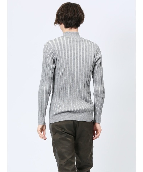 【セール】レノマ オム ストレッチ ハンドウォッシャブル 針抜きプレーティング モックネック ニット（ニット/セーター）｜renoma HOMME（レノマオム）