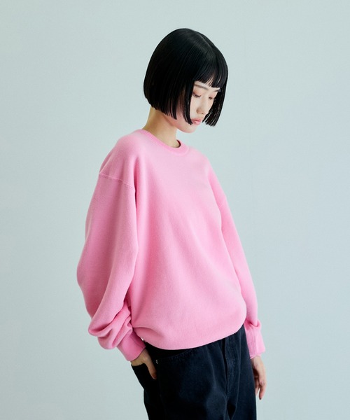ADAM ET ROPE'(アダムエロペ)の「【WLP(ダブルエルピー)】 COTOTN WOOL FLEECE(ニット/セーター・レディース・ピンク系その他/ピンク/ピンク系その他2・M)」の14枚目の写真