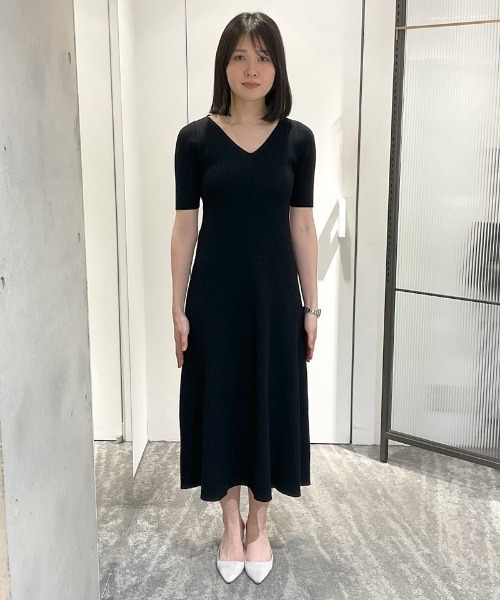 JENNE（ジェンヌ）の「細見えリブワンピース（ワンピース・レディース・ブルー/ブラック/ネイビー・SMALL/LARGE/MEDIUM）」の13枚目の写真