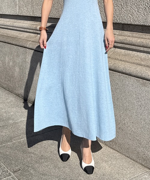 JENNE（ジェンヌ）の「細見えリブワンピース（ワンピース・レディース・ブルー/ブラック/ネイビー・SMALL/LARGE/MEDIUM）」の19枚目の写真
