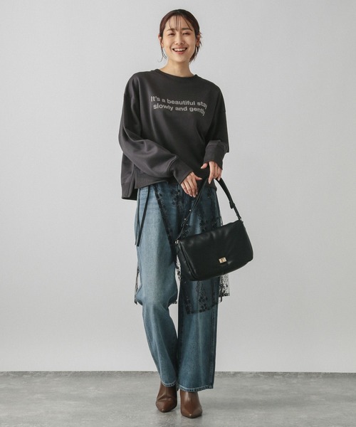 セール】乾きやすい裏起毛プリント/115468（スウェット）｜GLOBAL WORK