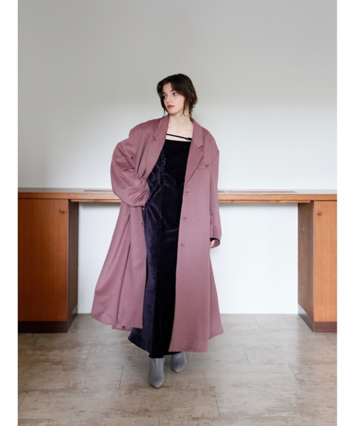 【即完売】belted velour frill onepiece オケージョン 即完売】belted velour frill onepiece オケージョン