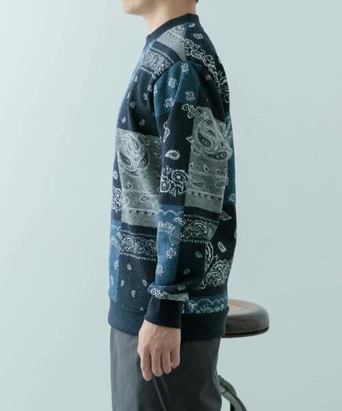 ITEMS URBANRESEARCH(アイテムズ アーバンリサーチ)の「ニットフリース 総柄スウェット トップス(スウェット・メンズ・その他1/その他2/チェック・MEDIUM/LARGE)」の18枚目の写真