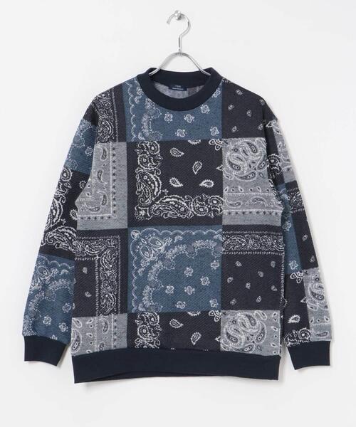 ITEMS URBANRESEARCH(アイテムズ アーバンリサーチ)の「ニットフリース 総柄スウェット トップス(スウェット・メンズ・その他1/その他2/チェック・MEDIUM/LARGE)」の20枚目の写真