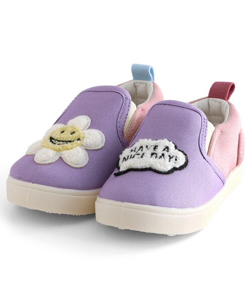 BREEZE（ブリーズ）の「左右迷わない！スリッポン（スニーカー・キッズ・グリーン/オレンジ/ブラック/パープル・15 /18/17/19/14/16）」の10枚目の写真