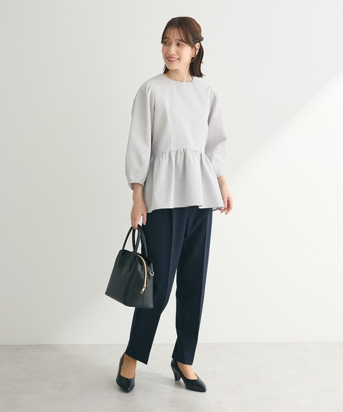 ef-de（エフデ）の「ef-de 衿取り外しペプラムブラウス（シャツ/ブラウス・レディース・ライトグレー/アイボリー・MEDIUM/LARGE）」の20枚目の写真