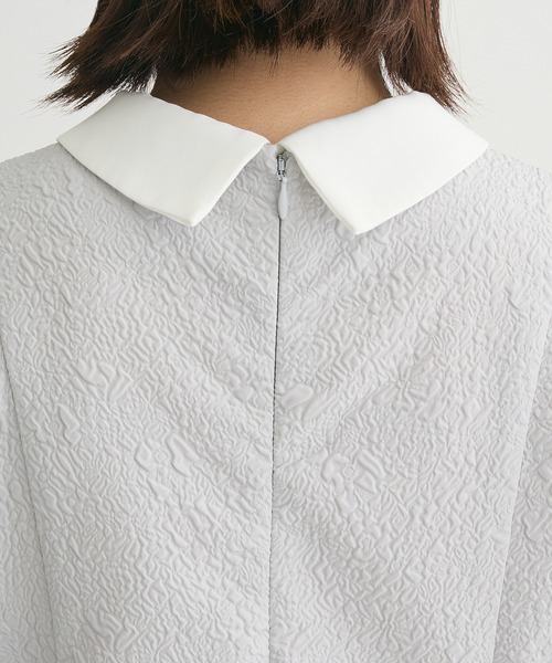 ef-de（エフデ）の「ef-de 衿取り外しペプラムブラウス（シャツ/ブラウス・レディース・ライトグレー/アイボリー・MEDIUM/LARGE）」の13枚目の写真