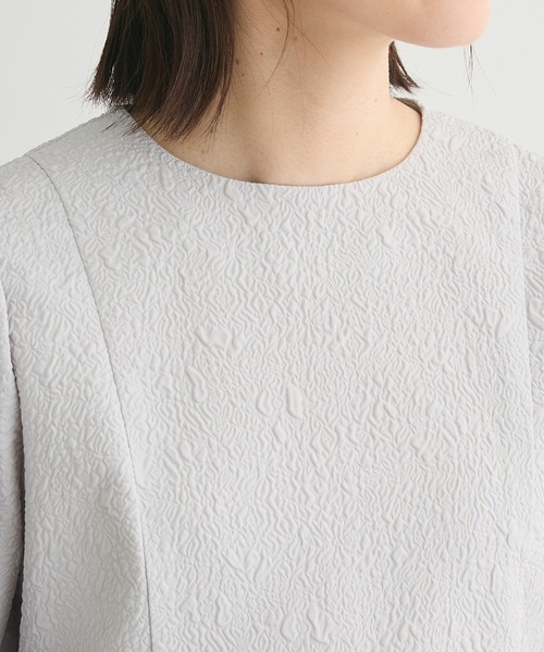 ef-de（エフデ）の「ef-de 衿取り外しペプラムブラウス（シャツ/ブラウス・レディース・ライトグレー/アイボリー・MEDIUM/LARGE）」の14枚目の写真