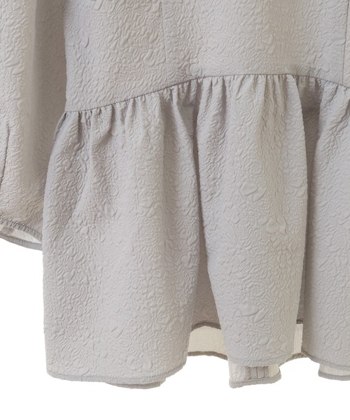 ef-de（エフデ）の「ef-de 衿取り外しペプラムブラウス（シャツ/ブラウス・レディース・ライトグレー/アイボリー・MEDIUM/LARGE）」の3枚目の写真