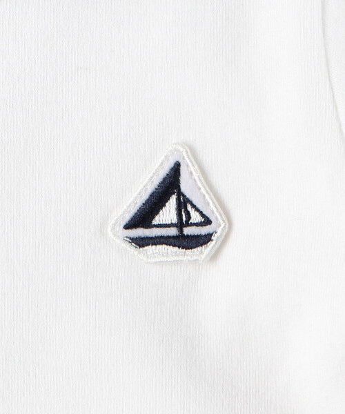 COMME CA ISM（コムサイズム）の「セーラーカラー 長袖ツーウェイオールオール（その他ベビー用品・キッズ・ホワイト×ネイビー/ホワイト系その他・60-80cm）」の6枚目の写真