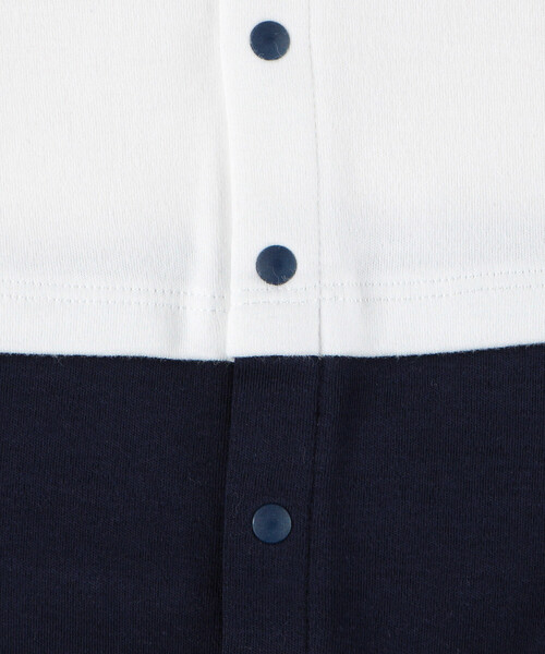 COMME CA ISM（コムサイズム）の「セーラーカラー 長袖ツーウェイオールオール（その他ベビー用品・キッズ・ホワイト×ネイビー/ホワイト系その他・60-80cm）」の11枚目の写真