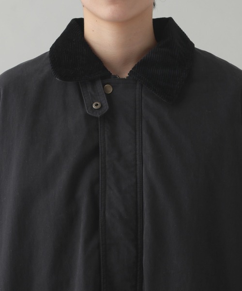 studio CLIP（スタディオクリップ）の「《撥水加工/natural by clip》裏キルトフィッシングコート（モッズコート・レディース・カーキ/ブラック・FREE）」の21枚目の写真