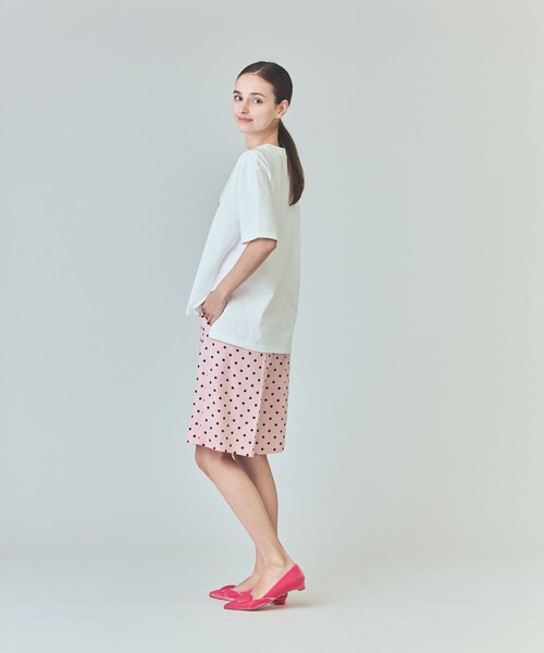 GRACE CLASS(グレースクラス)の「レタードプリントTシャツ(Tシャツ/カットソー・レディース・ブラック/ホワイト・36)」の4枚目の写真