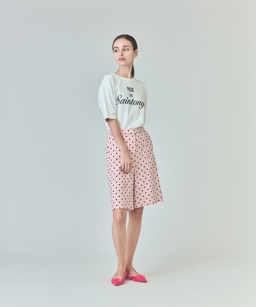 GRACE CLASS(グレースクラス)の「レタードプリントTシャツ(Tシャツ/カットソー・レディース・ブラック/ホワイト・36)」の7枚目の写真