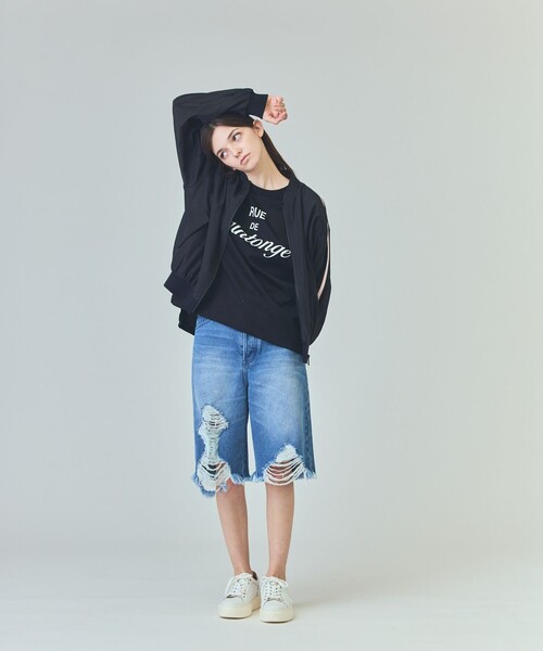 GRACE CLASS(グレースクラス)の「レタードプリントTシャツ(Tシャツ/カットソー・レディース・ブラック/ホワイト・36)」の13枚目の写真
