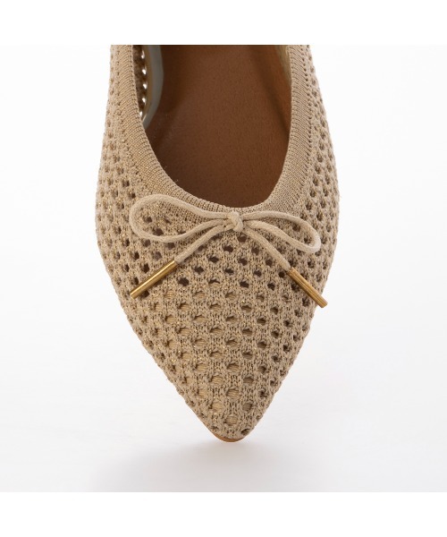 EVOL（イーボル）の「【軽量・クッション入り】ニットポインテッドバレエ IY5589（バレエシューズ・レディース・ブラック/ゴールド/シルバー/モカ・22.5cm/22.0cm/23.5cm/23.0cm/25.0cm/24.5cm/24.0cm）」の14枚目の写真