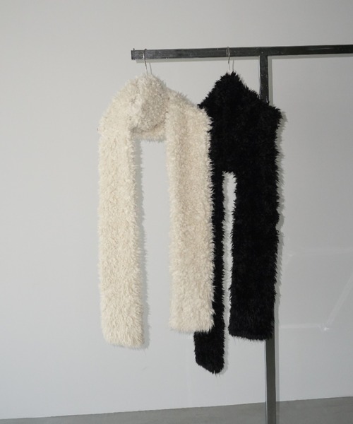 セール】【LONSLAN】ボリュームファーロングマフラー LON24a150