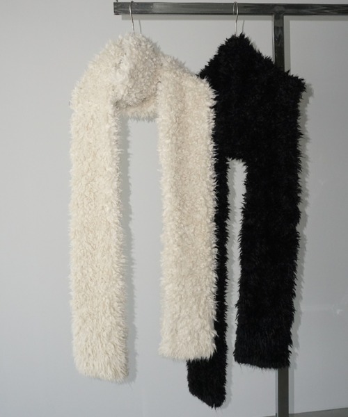 セール】【LONSLAN】ボリュームファーロングマフラー LON24a150