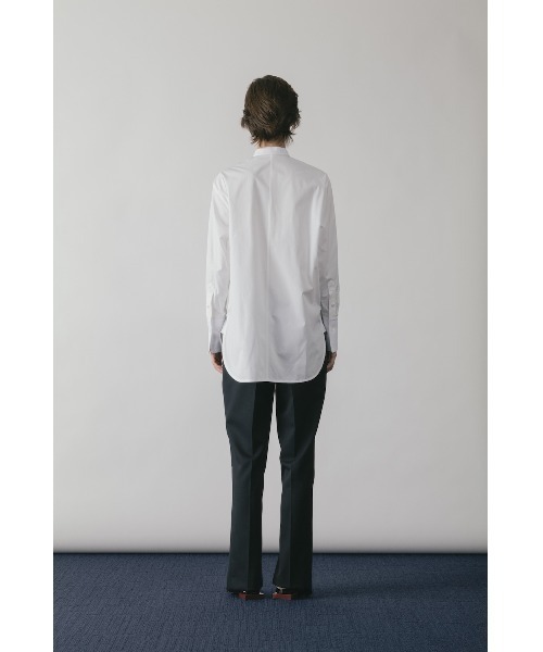 CINOH ASYMMETRIC BOSOM SHIRT 白シャツ　38 ASYMMETRIC BOSOM SHIRT（シャツ/ブラウス）｜CINOH（チノ）の