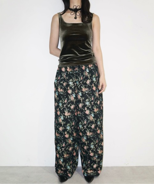 ruffle wide PT / ラッフルワイドパンツ（スラックス