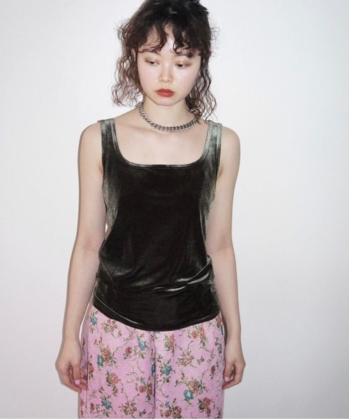 musubore(ムスボレ)の「ruffle wide PT / ラッフルワイドパンツ(スラックス・レディース・ブラック/ピンク・1/0)」の10枚目の写真