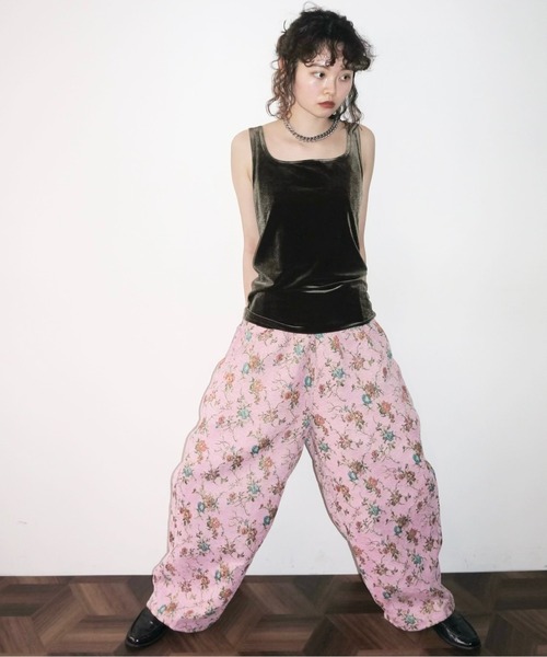ruffle wide PT / ラッフルワイドパンツ（スラックス
