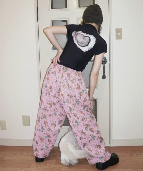 ruffle wide PT / ラッフルワイドパンツ（スラックス