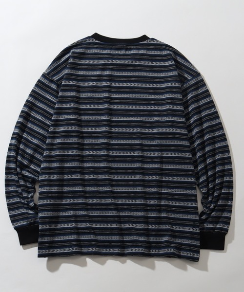 THRASHER(スラッシャー)の「【THRASHER/スラッシャー】ジャガードボーダー ロングスリーブTシャツ(Tシャツ/カットソー・メンズ・ブラウン系その他/ブルー系その他・XL/M/L)」の7枚目の写真