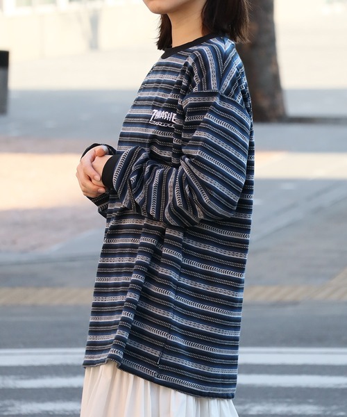 セール】【THRASHER/スラッシャー】ジャガードボーダー ロング