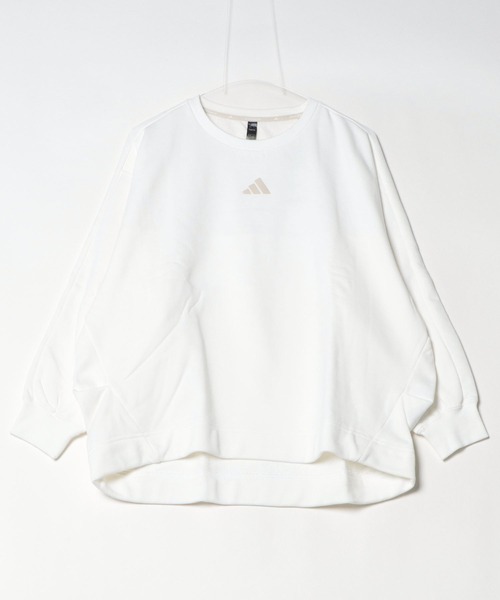 adidas ホワイト 長袖 トレーナー　希少2XL 新品未使用 セール】ワード クルー スウェットシャツ / トレーナー