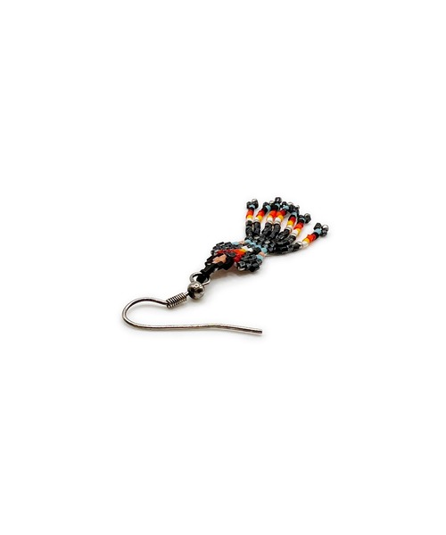 Indian Jewelry（インディアンジュエリー）の「THEATER シアターセレクト カウガールビーズフックピアス Made in USA（ピアス（両耳用）・メンズ・ブラック・FREE）」の4枚目の写真
