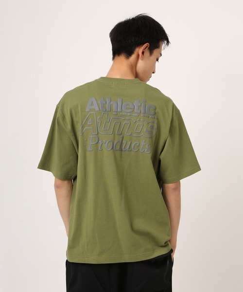 atmos(アトモス)の「atmos Back Logo T-shirt / アトモス バック ロゴ Tシャツ(Tシャツ/カットソー・メンズ・ホワイト/ブルー/カーキ/ブラック・L/M/XL)」の4枚目の写真