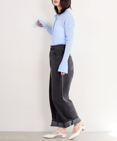 HIMIKO(ヒミコ)の「【Made in Japan】【HIMIKO】ポインテッドトゥTストラップミュール/651507(パンプス・レディース・シルバー/オフホワイト/ブラック・22.0cm/25.0cm/24.0cm/23.0cm/24.5cm/23.5cm/22.5cm)」の18枚目の写真