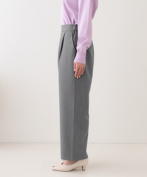 SHOO・LA・RUE（シューラルー）の「【洗える/S-LL】大人のきれいめスタイルに ワイドパンツ（その他パンツ・レディース・ブラック/チャコールグレー/ベージュ・04/03/02/01）」の10枚目の写真