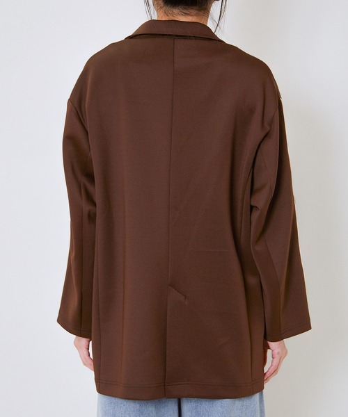 GORGE（ゴージ）の「ジャージラインジャケット（その他アウター・レディース・ブラック/チャコール/ブラウン・F）」の6枚目の写真