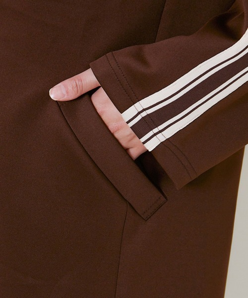 GORGE（ゴージ）の「ジャージラインジャケット（その他アウター・レディース・ブラック/チャコール/ブラウン・F）」の9枚目の写真