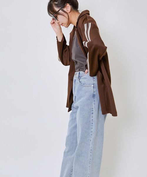 GORGE（ゴージ）の「ジャージラインジャケット（その他アウター・レディース・ブラック/チャコール/ブラウン・F）」の14枚目の写真