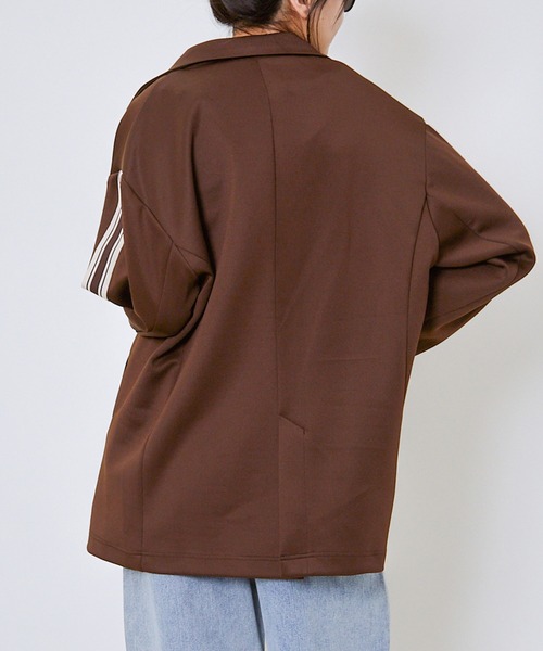 GORGE（ゴージ）の「ジャージラインジャケット（その他アウター・レディース・ブラック/チャコール/ブラウン・F）」の16枚目の写真