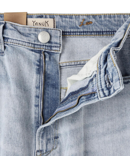 YANUK(ヤヌーク) LEA/ボーイズストレート/カットオフフロスト/COF