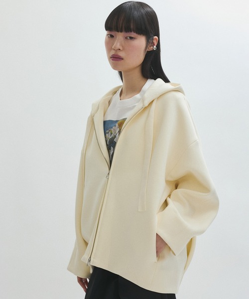 ADAM ET ROPÉ 【サステナブル】ダンボールフーディーパーカー キナリ アダム エ ロペ ADAM ET ROPE' 【サステナブル】ダンボール