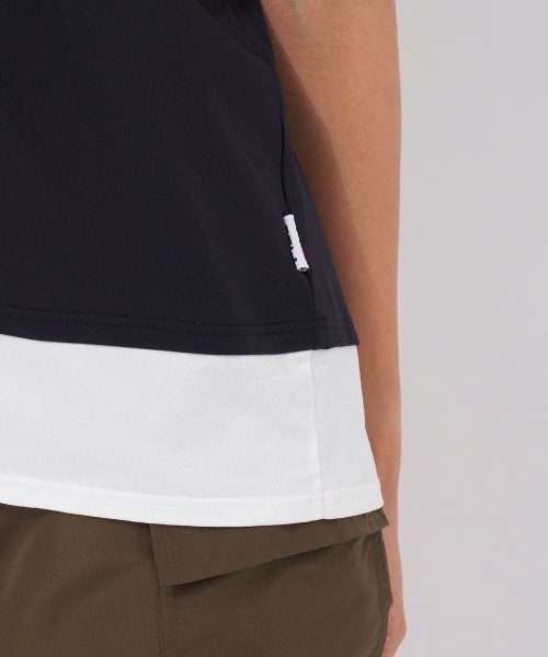 FILA(フィラ)の「FILAロゴ半袖Tシャツ(Tシャツ/カットソー・レディース・ネイビー/ブラック・MEDIUM/LARGE)」の10枚目の写真