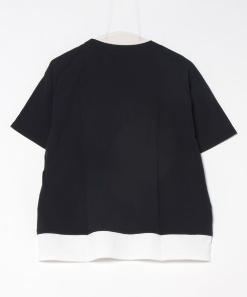 FILA(フィラ)の「FILAロゴ半袖Tシャツ(Tシャツ/カットソー・レディース・ネイビー/ブラック・MEDIUM/LARGE)」の13枚目の写真